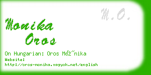 monika oros business card